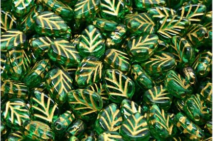 Mint Leaf Beads 10x8mm (111-30442-10x08-50720-54302)