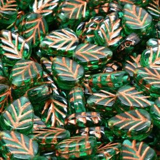 Mint Leaf Beads 10x8mm (111-30442-10x08-50720-54319)