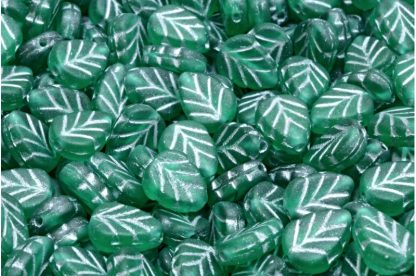 Mint Leaf Beads 10x8mm (111-30442-10x08-50720-84100-54301)