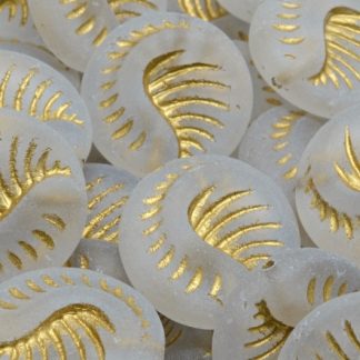 Fossil Coin Beads 19x19mm (111-95005-19x19-00030-54302-84100)