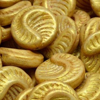 Fossil Coin Beads 19x19mm (111-95005-19x19-02010-65322)