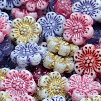 Boho Flower Beads 14x14mm (111-33020-14x14-00001-mix)