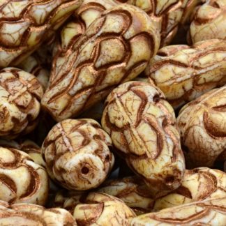 Pinecone Drop Beads 25x12mm (111-95071-25x12-02010-86800-54317)