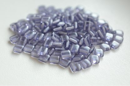 2 Holes Pressed Tile Beads 6x6mm (111-30516-06x06-20500)