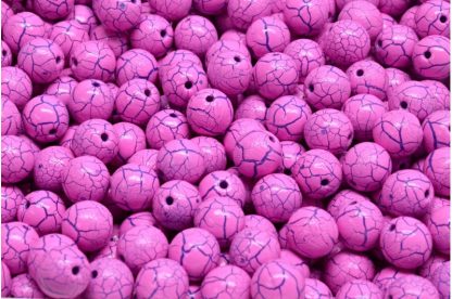 Round Druck Beads 6mm (111-19001-06x06-03000-24612)