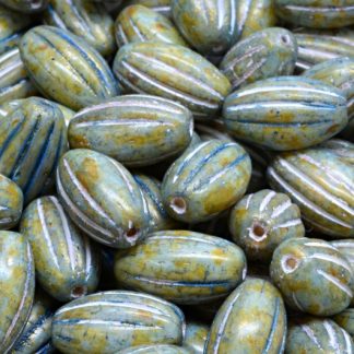 Olive Melon Beads 14x8mm (111-22202-14x08-02010-65326-54312)
