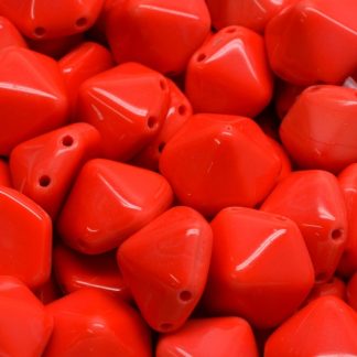 2 Holes Hexagon Pyramid Beads 12x12mm (111-95034-12x12-93400)
