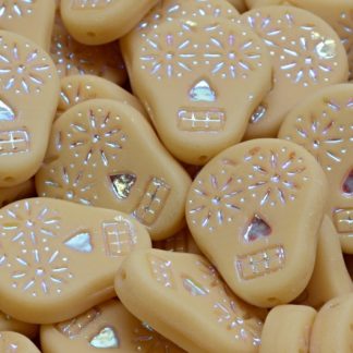 Sugar Skull Beads 20x16mm (111-30547-20x16-13020-28703-84100)