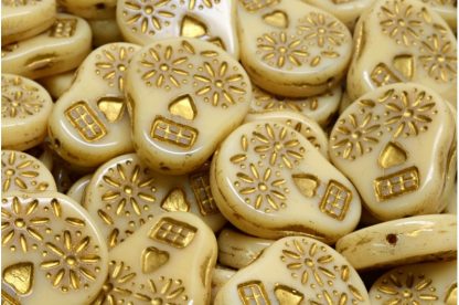 Sugar Skull Beads 20x16mm (111-30547-20x16-13020-54302)