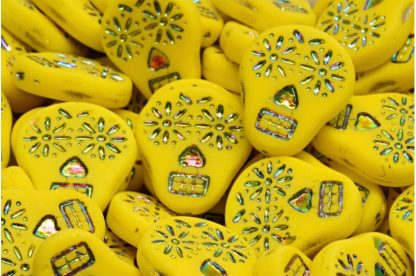 Sugar Skull Beads 20x16mm (111-30547-20x16-83120-28103-84100)