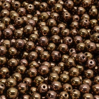 Round Druck Beads 4mm (111-19001-04x04-23980-14496)