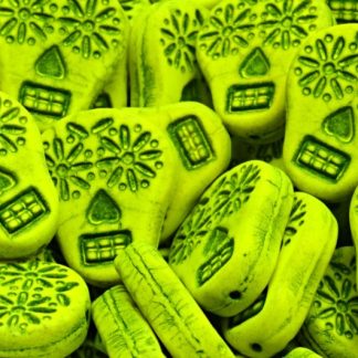 Sugar Skull Beads 20x16mm (111-30547-20x16-02010-46441-25121)