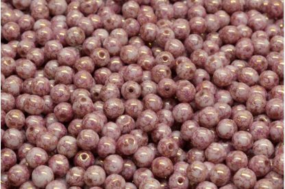 Round Druck Beads 4mm (111-19001-04x04-02010-15496)