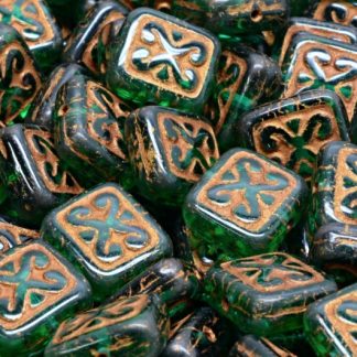 Ornamental Cushion Beads 11x12mm (111-95008-11x12-50720-54317)