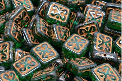 Ornamental Cushion Beads 11x12mm (111-95008-11x12-50720-54317)