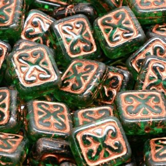 Ornamental Cushion Beads 11x12mm (111-95008-11x12-50720-54319)