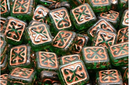 Ornamental Cushion Beads 11x12mm (111-95008-11x12-50720-54319)