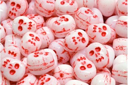 Skull Beads 12x12mm (111-30399-12x12-02010-43808)