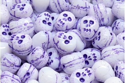 Skull Beads 12x12mm (111-30399-12x12-02010-43810)