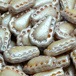 Lacy Tear Drop  Beads 17x12mm (111-95072-17x12-02010-65321)