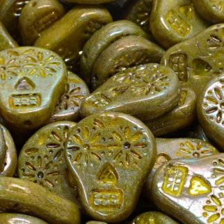 Sugar Skull Beads 20x16mm (111-30547-20x16-83120-15001)