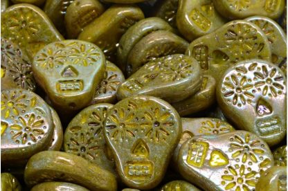 Sugar Skull Beads 20x16mm (111-30547-20x16-83120-15001)