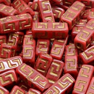 Celtic Block Beads 15x5mm Large hole (111-95012-15x05-91260-54317)