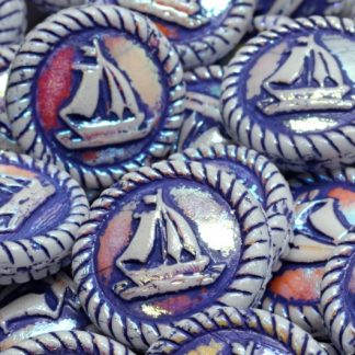 Boat Medallion 20x20mm (111-95074-20x20-02010-28703-54325)
