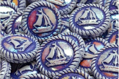 Boat Medallion 20x20mm (111-95074-20x20-02010-28703-54325)