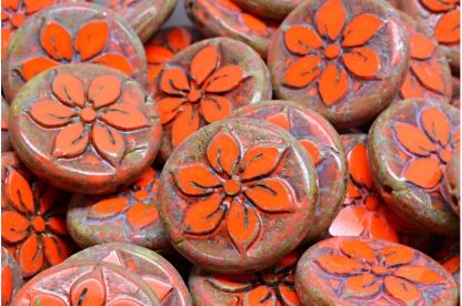 Flower Coin Beads 18x18mm (991-99131-18x18-93120-86800)