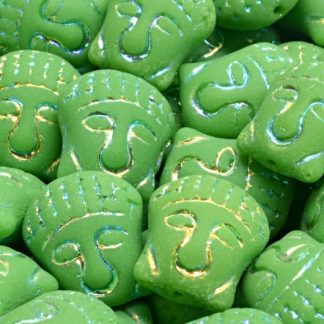 Buddha Head Beads 15x14mm (111-95025-15x14-53420-28703-84100)