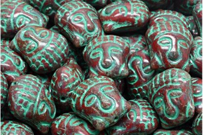 Buddha Head Beads 15x14mm (111-95025-15x14-93210-86800-54316)