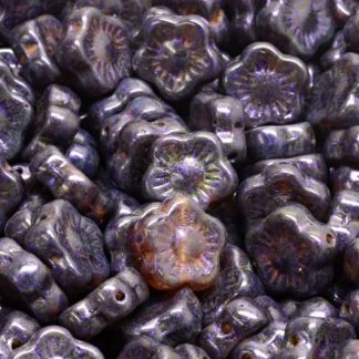 Sunset Flower Beads 10x10mm (111-79206-10x10-R0239-65328)