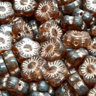 Sunset Flower Beads 10x10mm (111-79206-10x10-R0021-86800-54324)