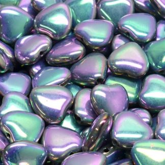 Heart Beads 10x10mm (111-79001-10x10-00030-27003-28703)