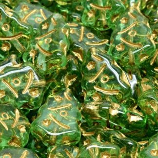 Christmas Tree Beads 17x12mm (111-30444-17x12-50500-54302)