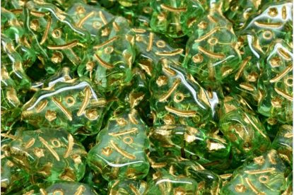 Christmas Tree Beads 17x12mm (111-30444-17x12-50500-54302)