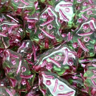 Christmas Tree Beads 17x12mm (111-30444-17x12-50500-54321)