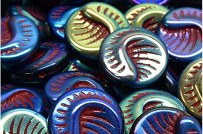 Fossil Coin Beads 19x19mm (111-95005-19x19-23980-28703-54310)