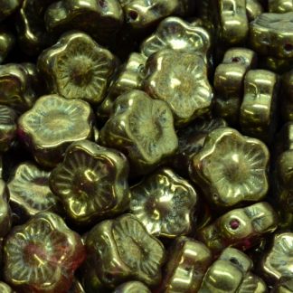 Sunset Flower Beads 10x10mm (111-79206-10x10-R0239-14495)