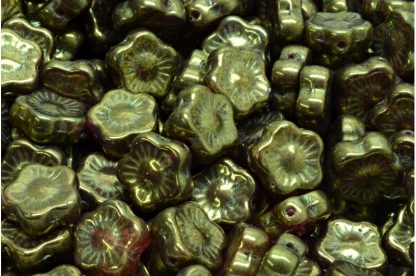 Sunset Flower Beads 10x10mm (111-79206-10x10-R0239-14495)