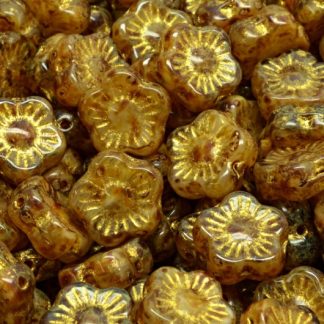 Sunset Flower Beads 10x10mm (111-79206-10x10-R0021-86800-54320)