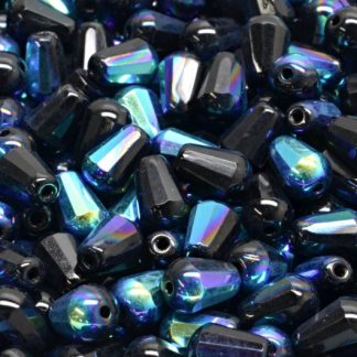 Firepolished Drop Beads 8x6mm (151-15101-08x06-23980-28701)
