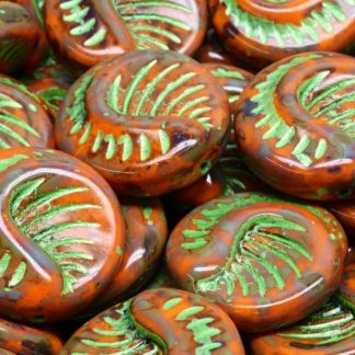 Fossil Coin Beads 19x19mm (111-95005-19x19-93110-86800-43813)