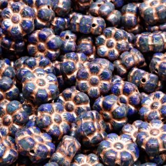Flat Flower Beads 8x8mm (111-77757-08x08-33070-86800-54307)