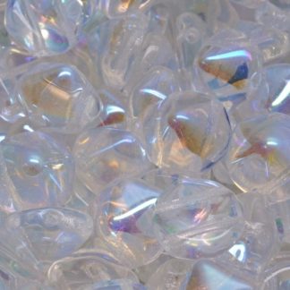 2 Holes Hexagon Pyramid Beads 12x12mm (111-95034-12x12-00030-28701)