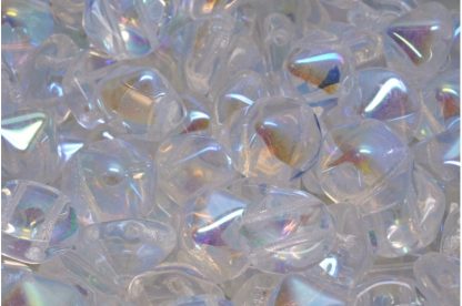 2 Holes Hexagon Pyramid Beads 12x12mm (111-95034-12x12-00030-28701)