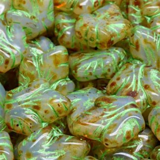Grape Leaf Beads 16x14mm (111-74207-16x14-01000-86800-43813)