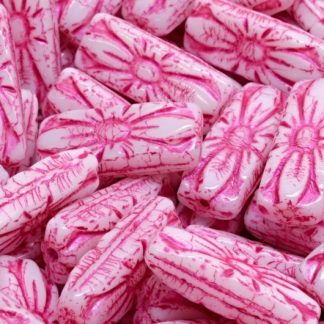 Flower Rectangle Beads (111-30396-20x08-02010-43807)
