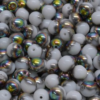 Round Druck Beads 6mm (111-19001-06x06-02010-28101)